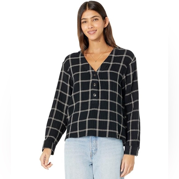 Madewell Tops - Madewell Lightspun Evert Top in Windowpane